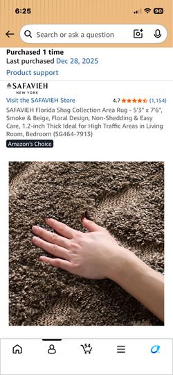 Area rug and water proof pad