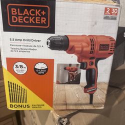 Black +Decker 5.5 Amp corded 3/8 in/Bauer 20 V Hypermax Lithium 6-1/2 inch Cordless Circular Saw