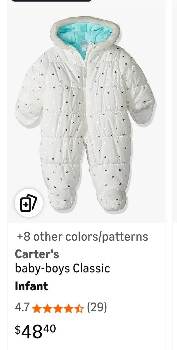 Baby Snow Suit 0-3months New