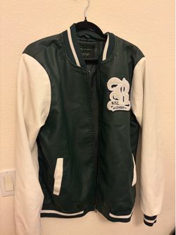 Large Green Letterman Style Jacket