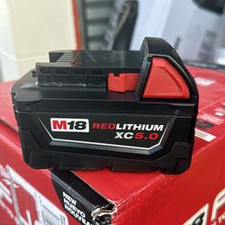 Open box Milwaukee xc5.0 battery