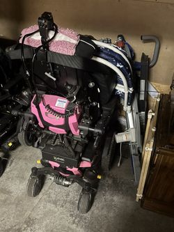 PINK Quantum Q6 edge 2.0 electric power wheelchair tilt recline