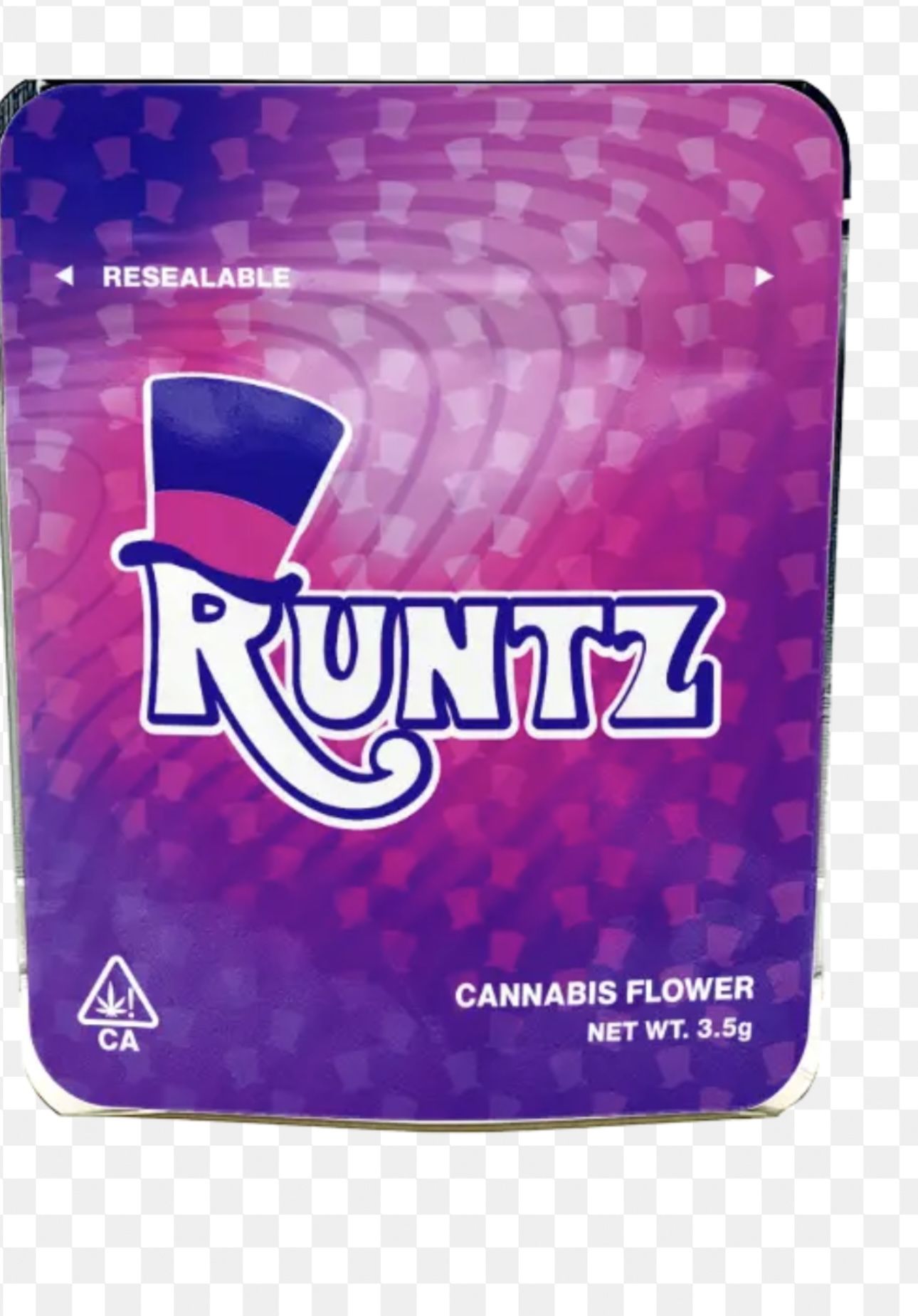 Runtz packaging Plastic