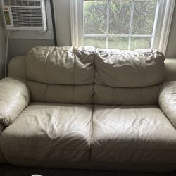 Love Seat Leather Couch (Free)