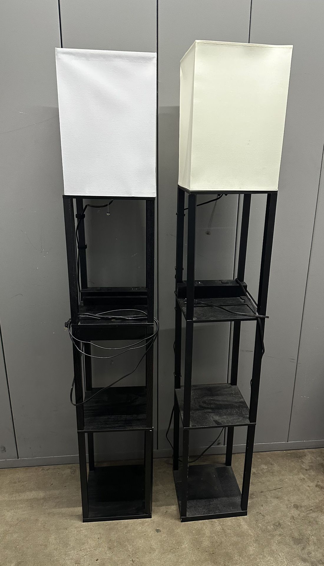 Floor Lamp With Shelves
