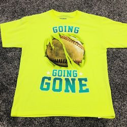 Youth Boys Baseball T-Shirt Going Going Gone Size 18/20