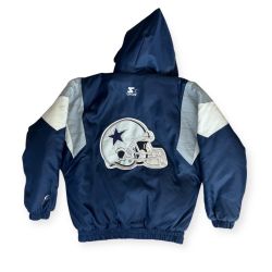 Vintage 90s STARTER Dallas Cowboys NFL Puffer Jacket 2XL