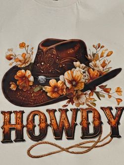 Howdy Cowboy hat with flowers