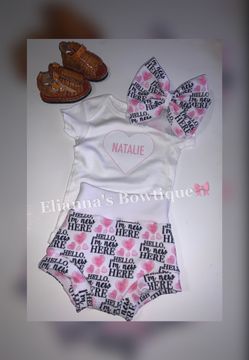 Newborn/Newbabygirl custom name onesie