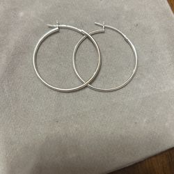 Silver Hoops 925 sterling Silver