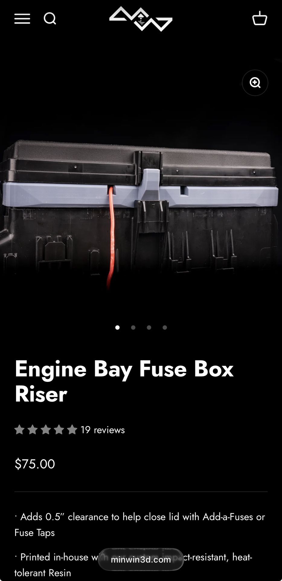 Toyota 4Runner Fuse Box Riser 2020-2024