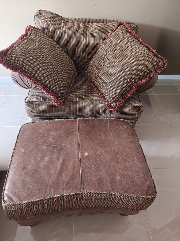 Sofa Chair & Ottoman 