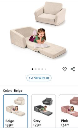 ZICOTO Toddler Chair and Couch Fold Out Sofa Chairs