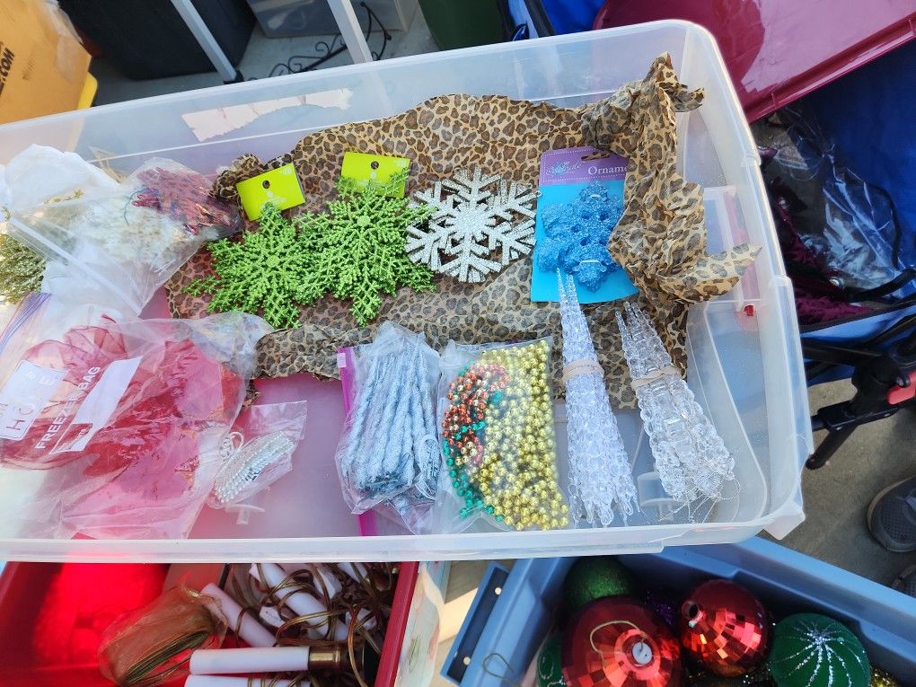 Plastic Ornaments.. Choose 10 For $1