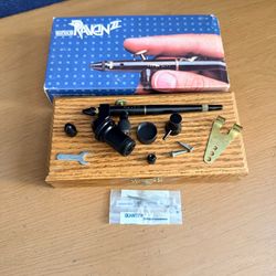 Vintage Binks Raven II Airbrush Set w/ Oak Case & Original Box
