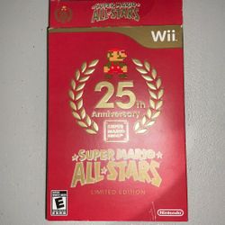 25th Anniversary Super Mario Bros Super Mario All Stars Limited Edition CIB For Nintendo Wii