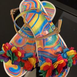Kids Size 4c Girls MultiColor Sandals 
