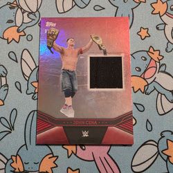 John Cena Commemorate collection Topps relic