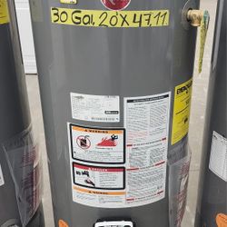 New Water Heater Nat Gas Rheem 30 Gallons 
