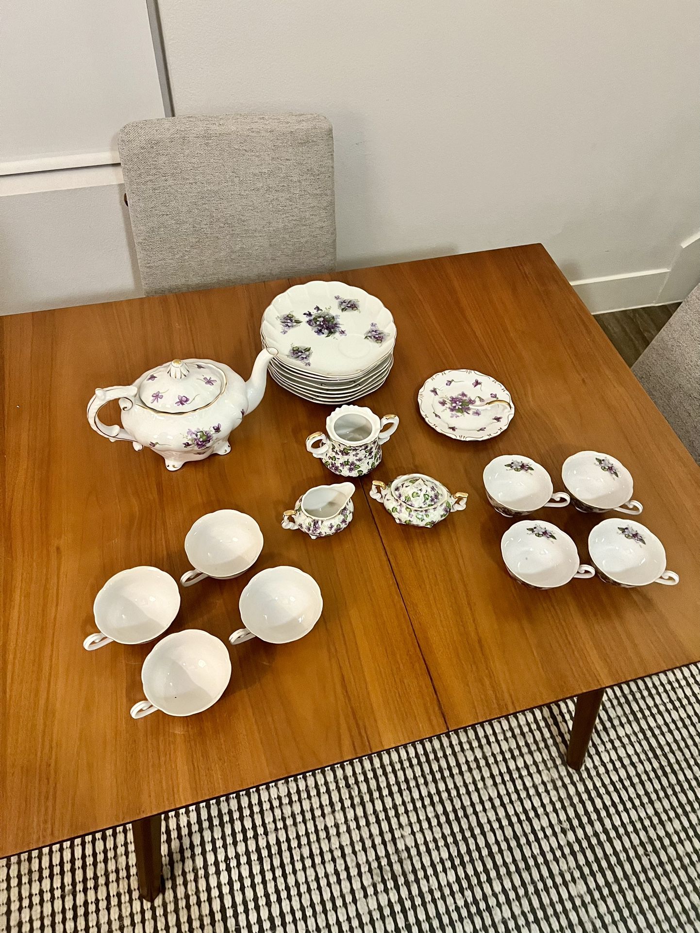 Bone China Tea Set  SHIPPING INCLUDED
