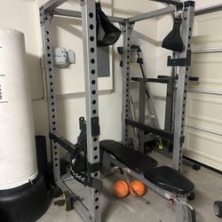 Squat Rack Bench Weights
