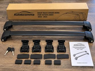 2019-2025 Toyota RAV4 Roof Rack Cross Bars with Locks – New