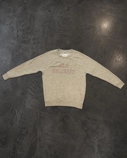 AMERICAN EAGLE GREY ‘HOLIDAZE’ CREW NECK SWEATER XS