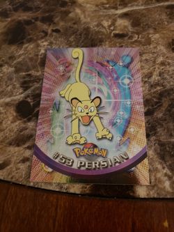 Pokemon Persian #53 holo topps card