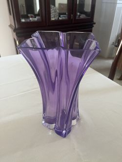 Violet Glass Vase