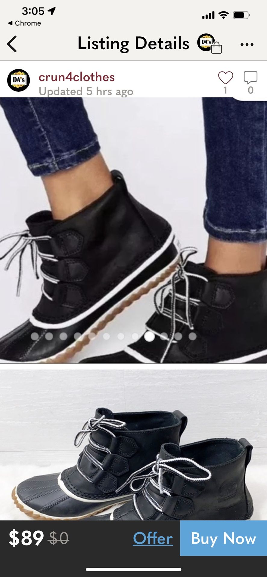 Sorel Waterproof Out N About Ankle boots Size 8.5
