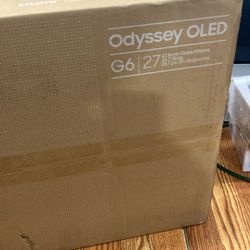 SAMSUNG 27" Odyssey OLED G6 (G60SD) QHD 360Hz 0.03ms FreeSync™ Premium Pro Gaming Monitor with Sleek Metal Design
