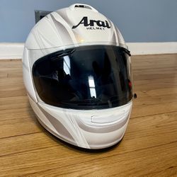 Motorcycle Helmet With Case and Two pair of Gloves