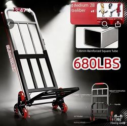 Heavy-duty Folding Handcart with Stair-climbing Wheels