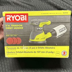 NEW - Ryobi 5” Random Orbit Sander 