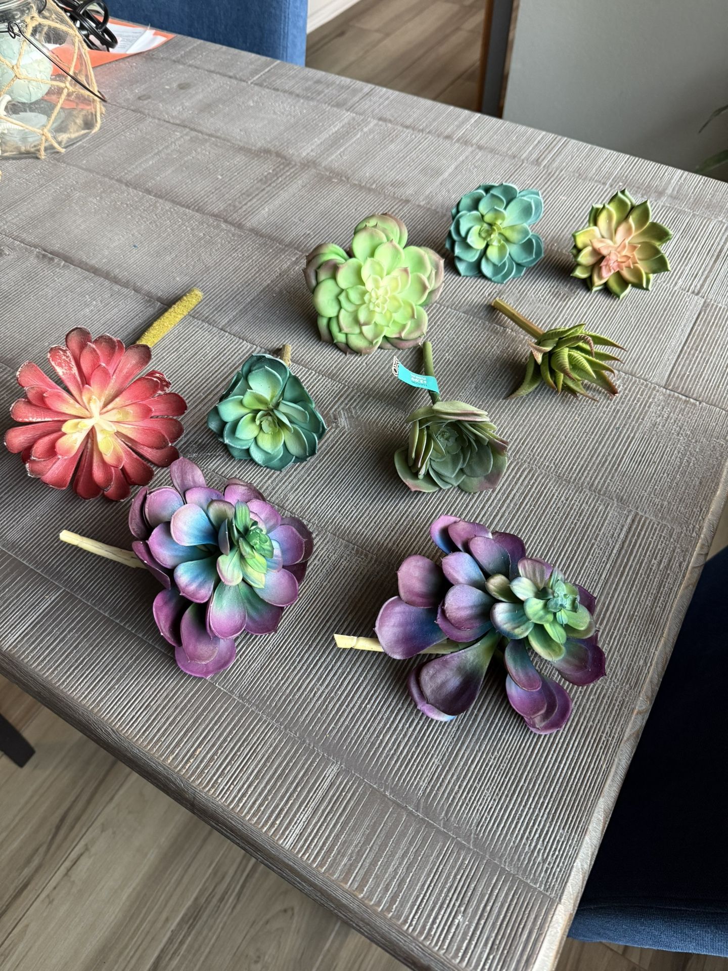 Artificial Succulents - Fake Assorted 9