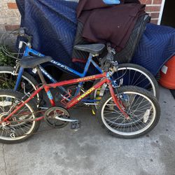 2 Used Kids Bikes, One Boy And One Girl
