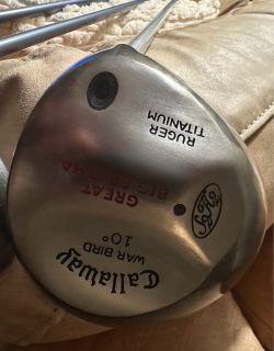 Original 1995 Calloway Great Big Bertha 10 degree Ruger Titanium diver - Callaway’s First Titanium driver and groundbreaking 250cc Oversized Design.