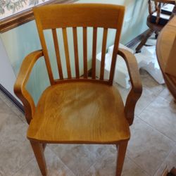 Wooden Chair With Arm Rest 
