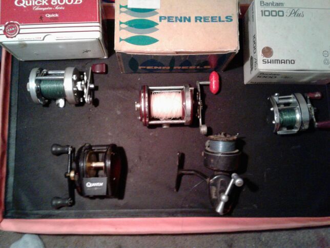 Vintage fishing reels