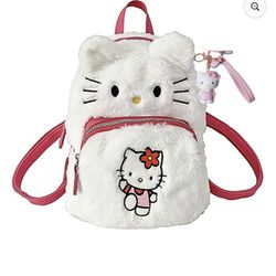 Hello Kitty Plush Backpack, Backpack Anime,