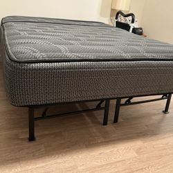 Queen Size Hybrid Mattress and Frame