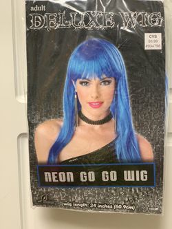 Adult Deluxe Wig PunkRock, Color Wave, & Neon