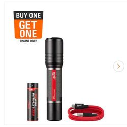 Milwaukee 2,000 Lumens REDLITHIUM USB Slide Focus Flashlight