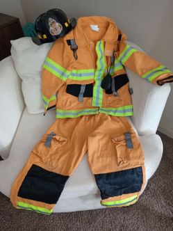 Child's Fireman Costume deluxe Size 5-6