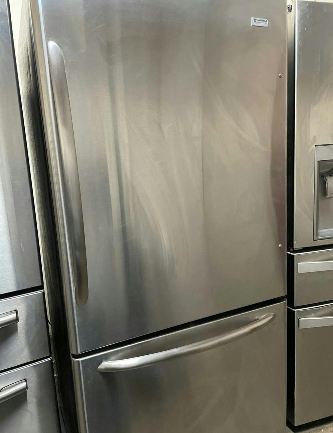 Amana Bottom Freezer Stainless Steel Fridge IceMaker