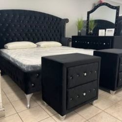 Diana Bedroom Set 3 Piece Set 4-Piece Queen (QB/D/M/N)🚛3-7 Days  Delivery 💳Financing Options