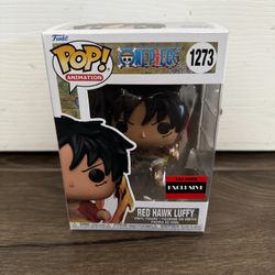 New Funko POP! Animation: One Piece #1273 "Red Hawk Luffy" Figure - AAA