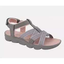 Jsport KAIA Strap Sandal Available in Gray/Pink Size 9