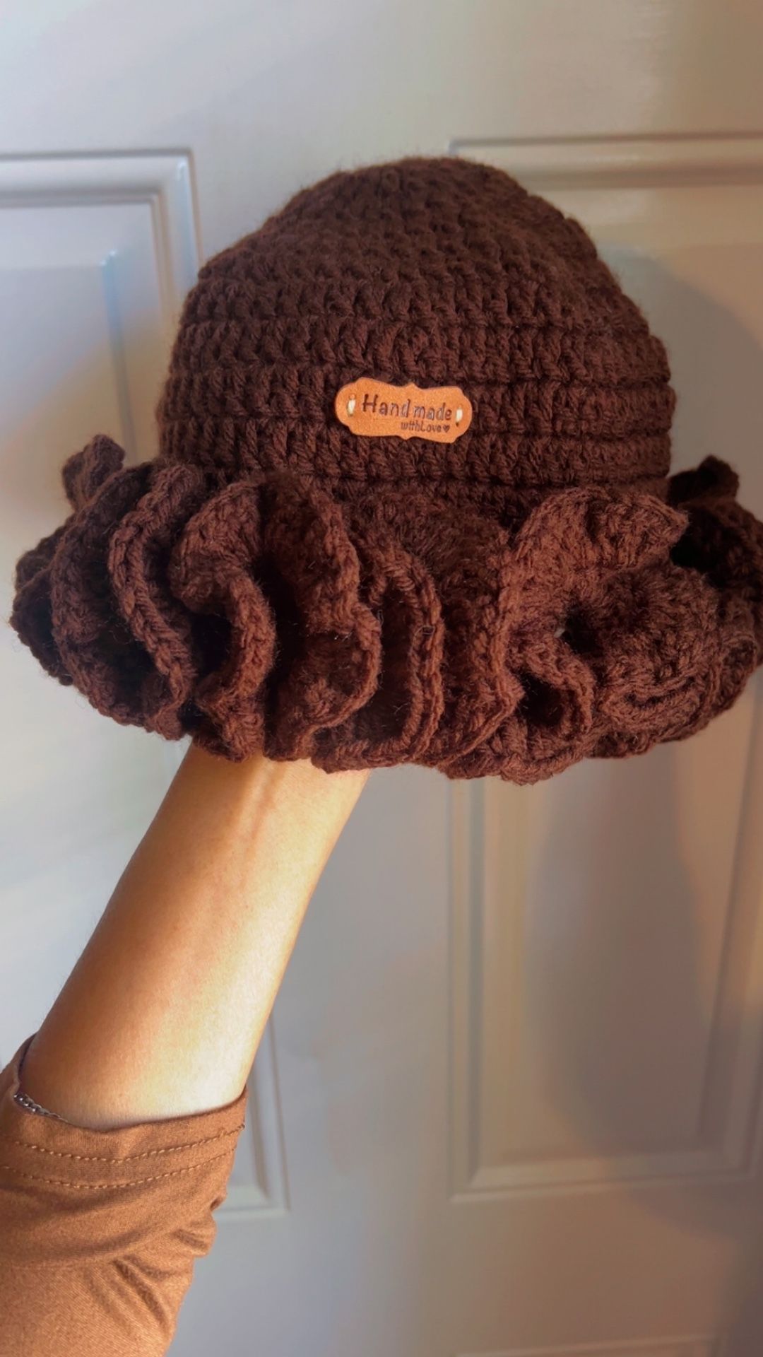 Brand New Brown Crochet Hat