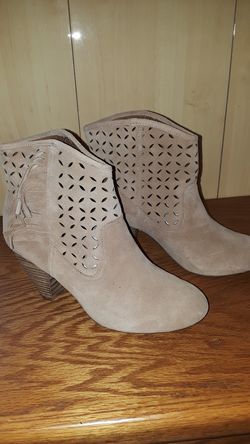 Fringed boot booties New*